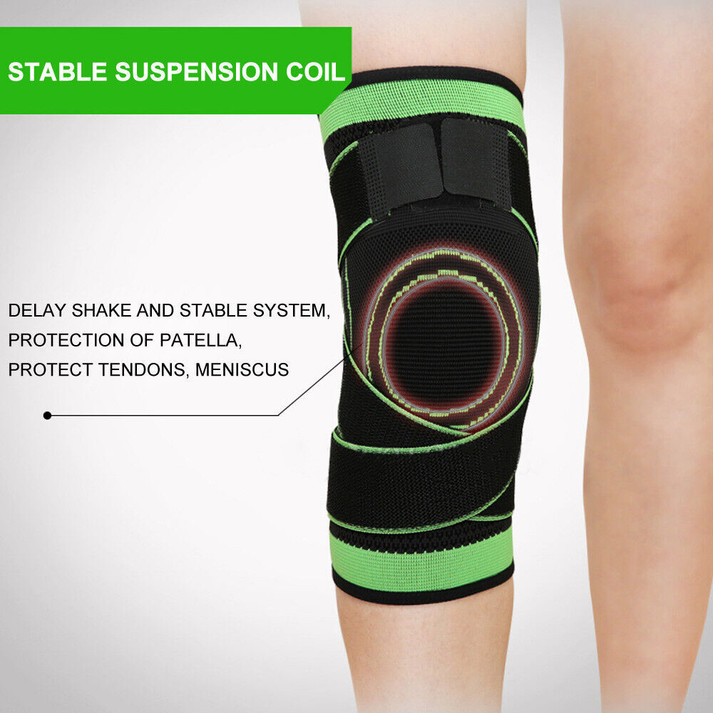 Knee Sleeve Strap Compression Brace Support Joint Pain Arthritis Relief Sports