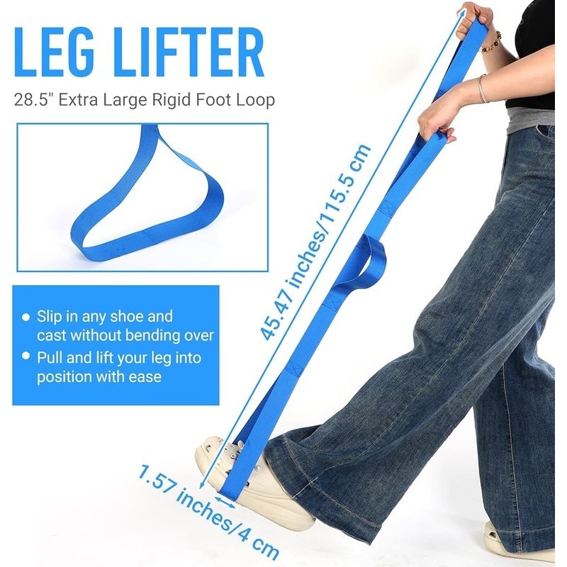 Premium Leg Lifter Strap Hip Knee Surgery Recovery Mobility Aid Device New