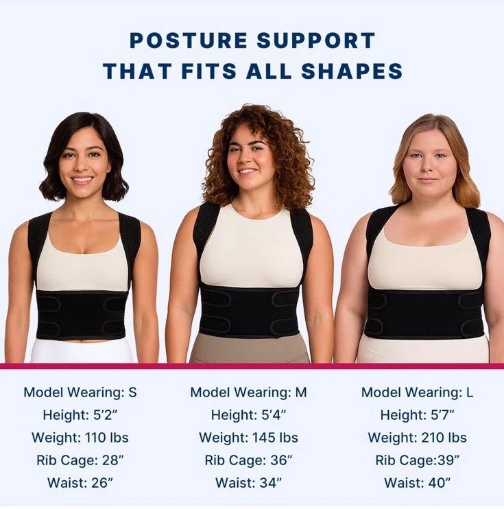 Fit Geno 2-in-1 Back Brace and Posture Corrector Large/Extra-Large