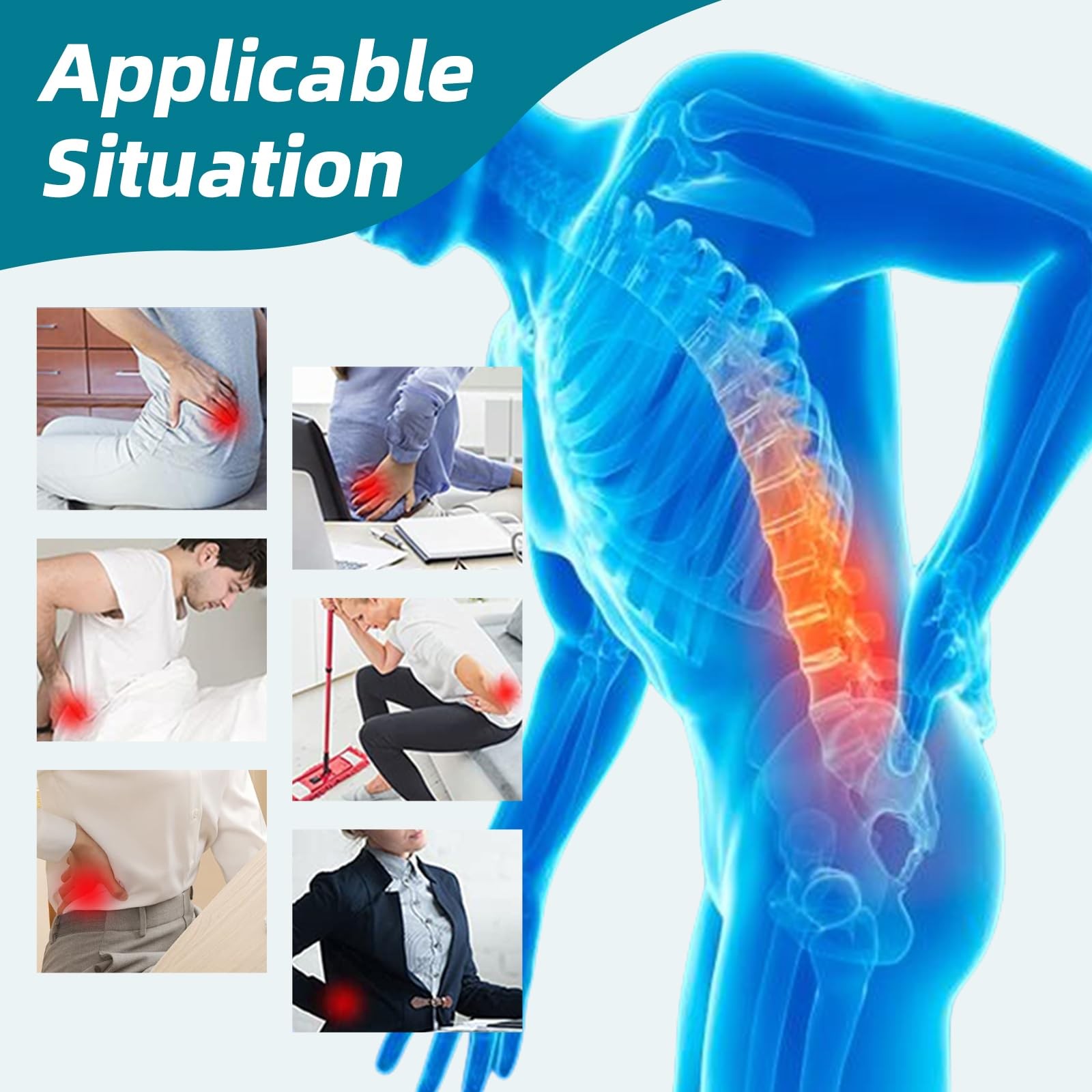 Adjustable Back Brace Lower Back Pain Sports Waist Support Belt Sciatica XXL