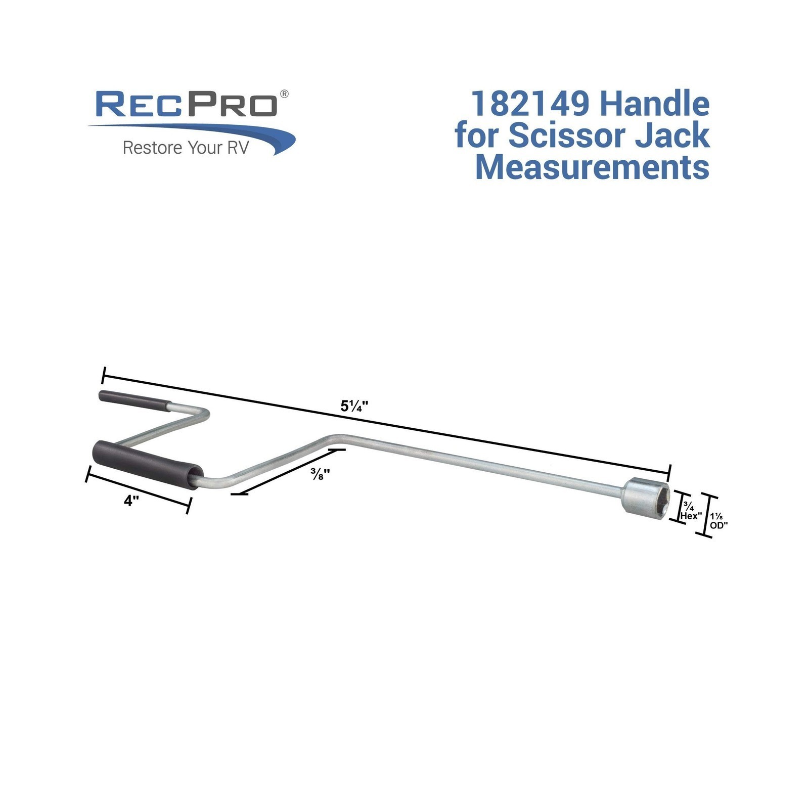 RecPro RV Scissor Jacks | Stabilizer Extender Leveling | Handle Included | Ca…