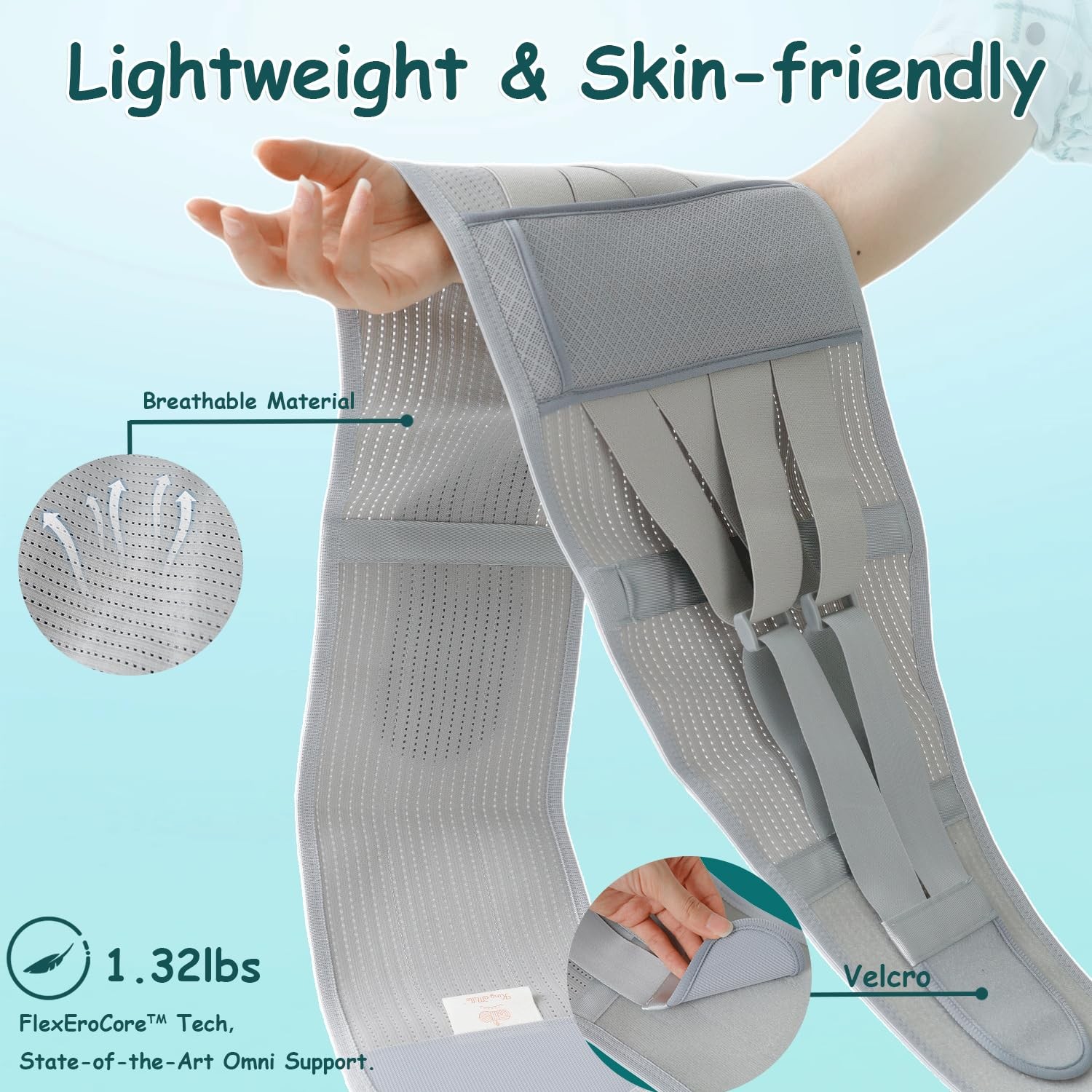 Plus Size Back Brace for Lower Back Pain, Breathable Obese Belly Support for …