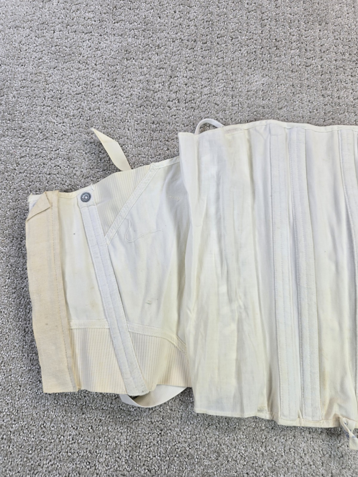 Vintage Freeman 36 Lumbosacral Ivory Orthotic Corset Brace Back Support READ