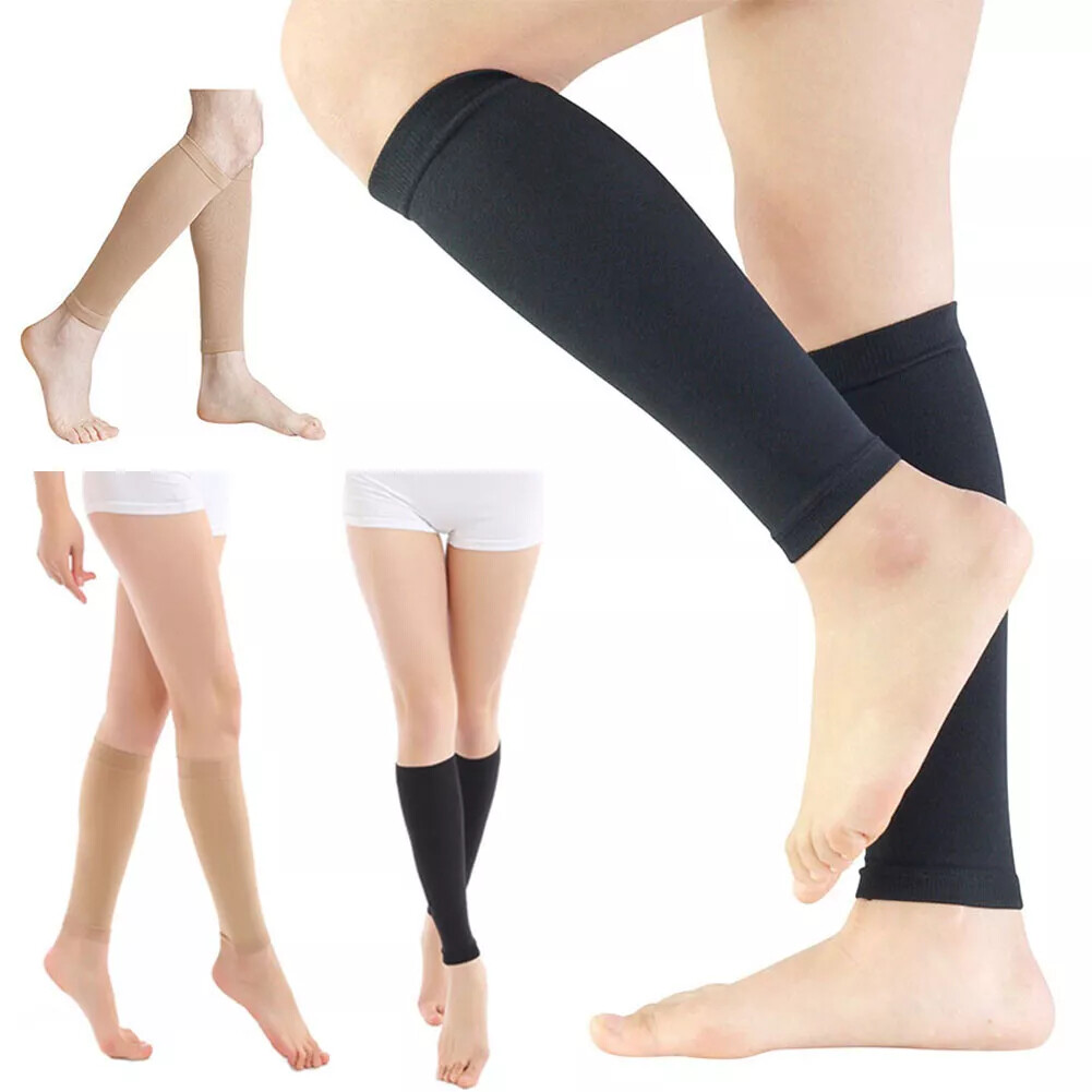 Calf Support Sleeves Leg Compression Socks for Runners Shin Splint Varicose Vein