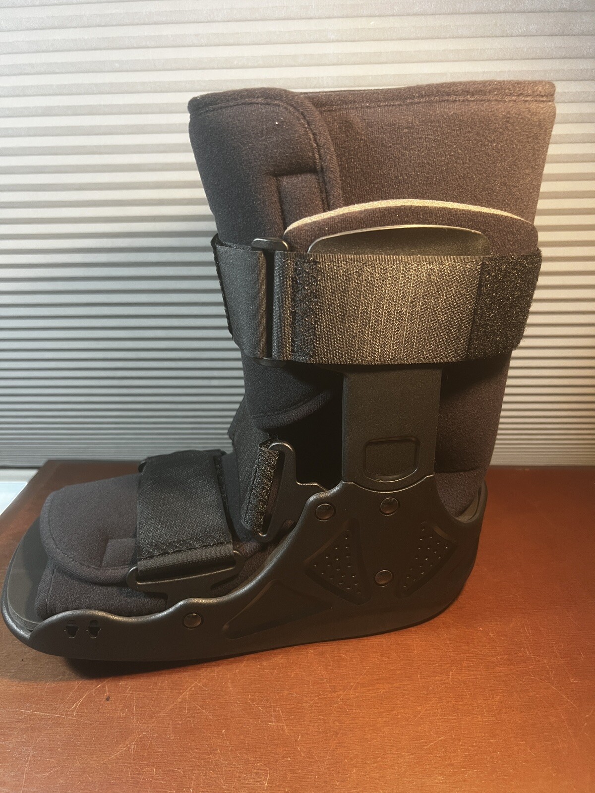 McKesson Black Walker Boot Medium Hook and Loop for Either Foot 155-79-95505