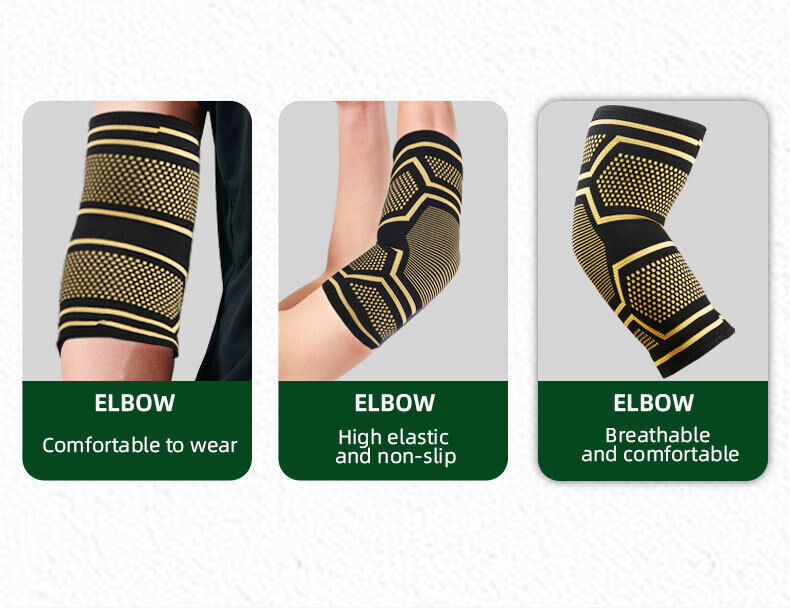 Copper Elbow Compression Sleeve Elbow Brace For Tennis Arthritis Bursitis