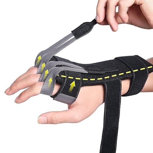Radial Nerve Palsy Brace Splint for Finger Extension Wrist Drop Crutch Palsy
