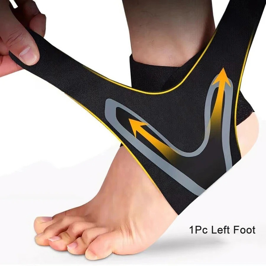 Ankle Brace Support Compression Sleeve Pain Relief Plantar Fasciitis Foot Wrap