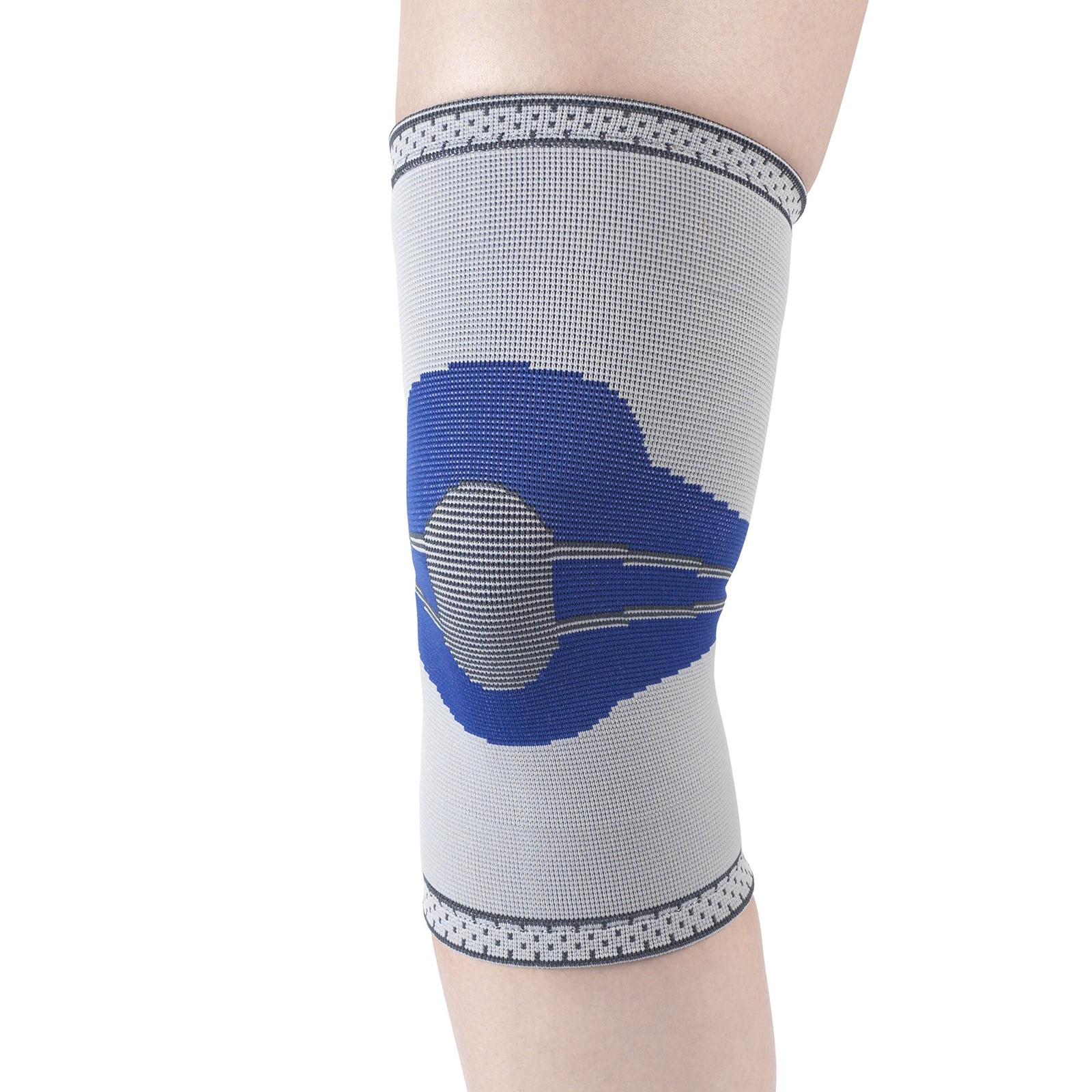Champion Elastic Knee Support Compression Sleeve, Gray, Medium Medium, Gray