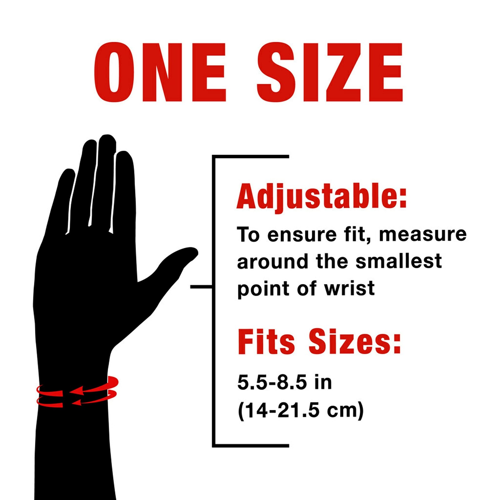 ACE Brand Adjustable Reversible Splint Wrist Brace Comfortable Support Black