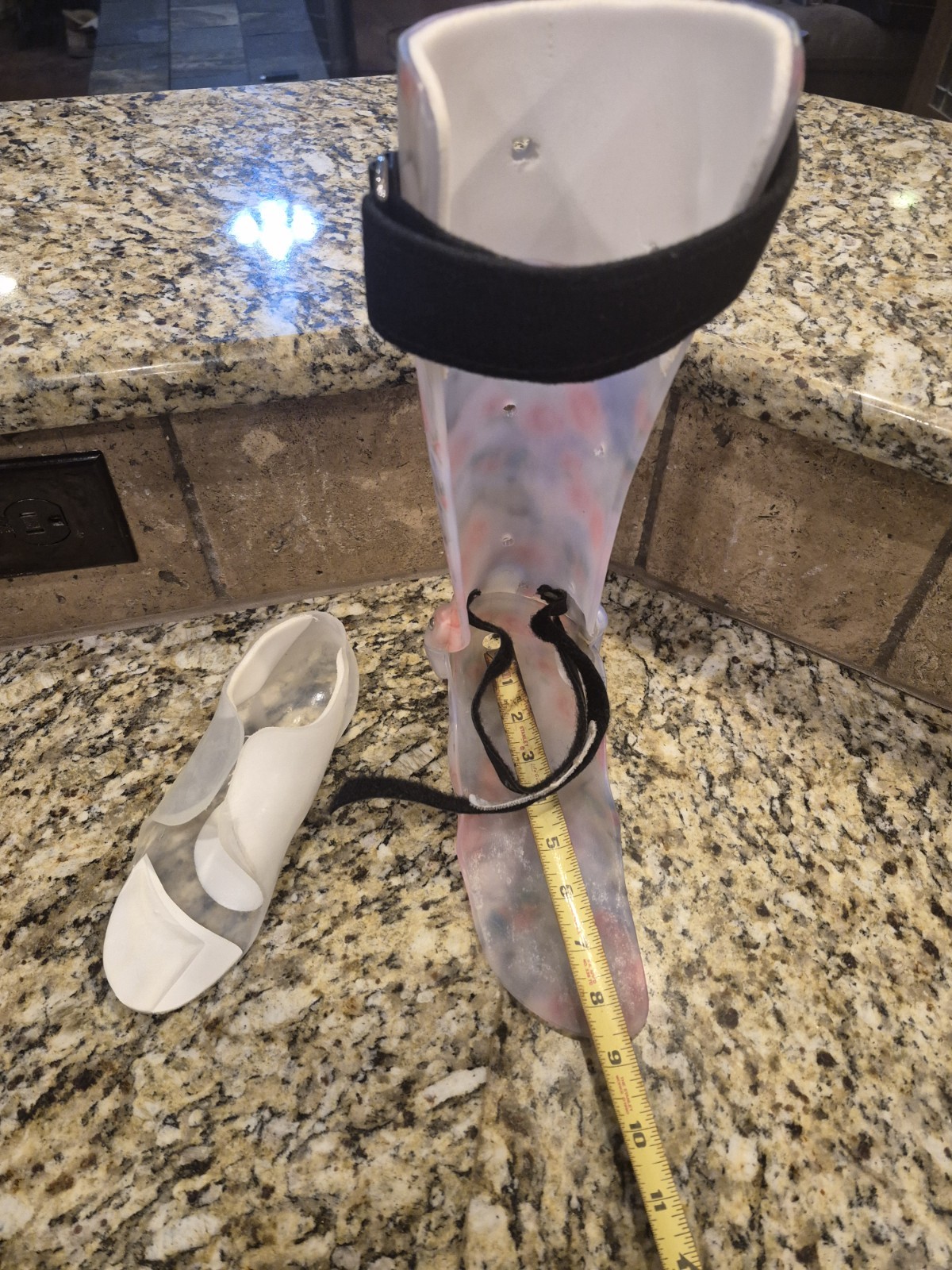 AFO Molded Hinged Right Brace Support Orthosis ANKLE FOOT Adult 👀 Measurements