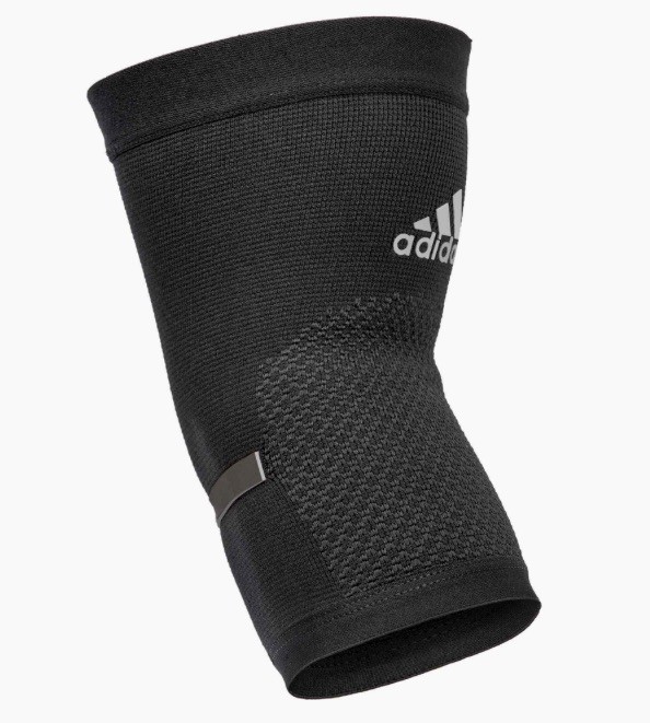 ADIDAS Performance Knit Black Elbow Support NEW Mens Unisex Sz L fits 11-12.2″