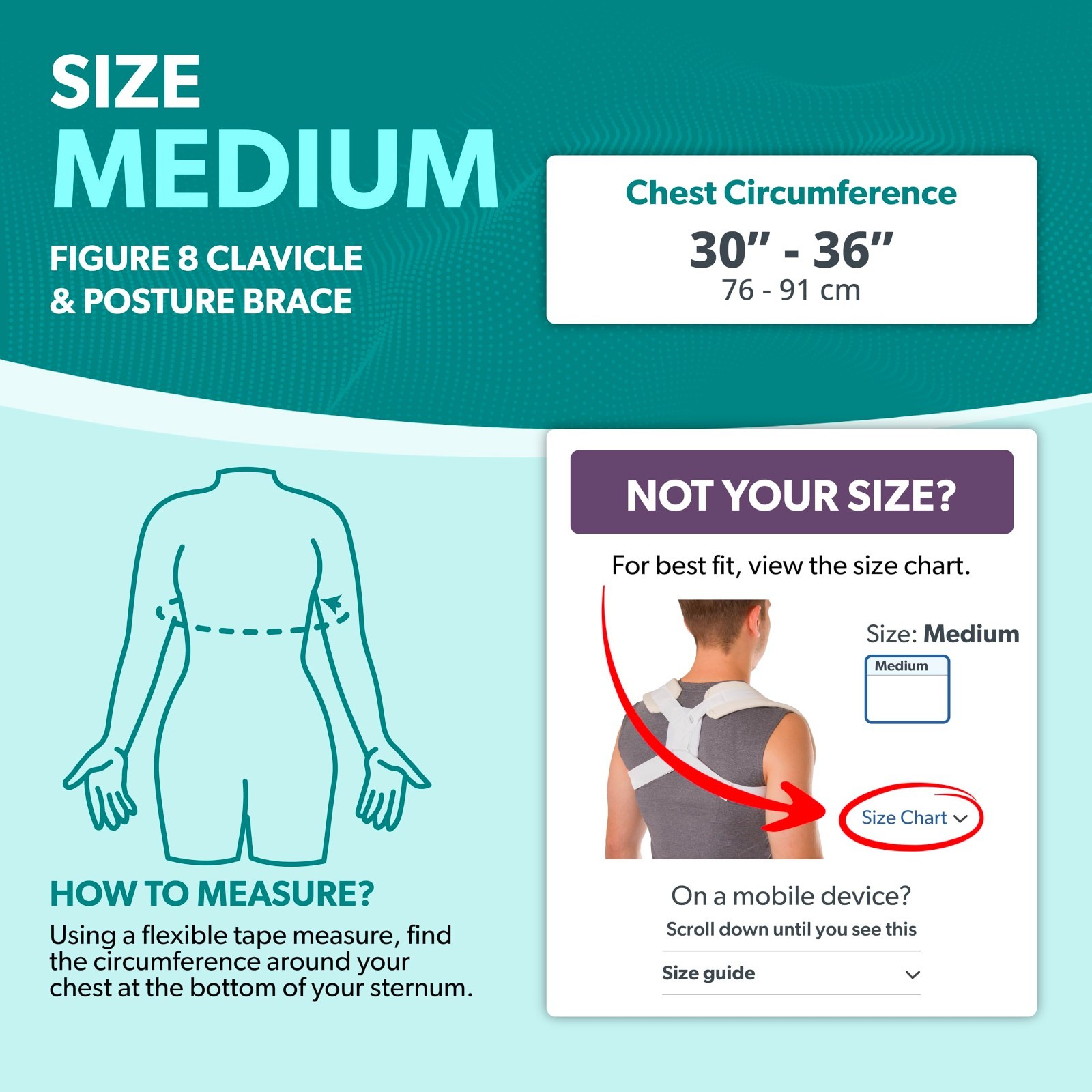 Figure 8 Clavicle Support Brace – Posture Corrector for Men & Women, Shoulder St