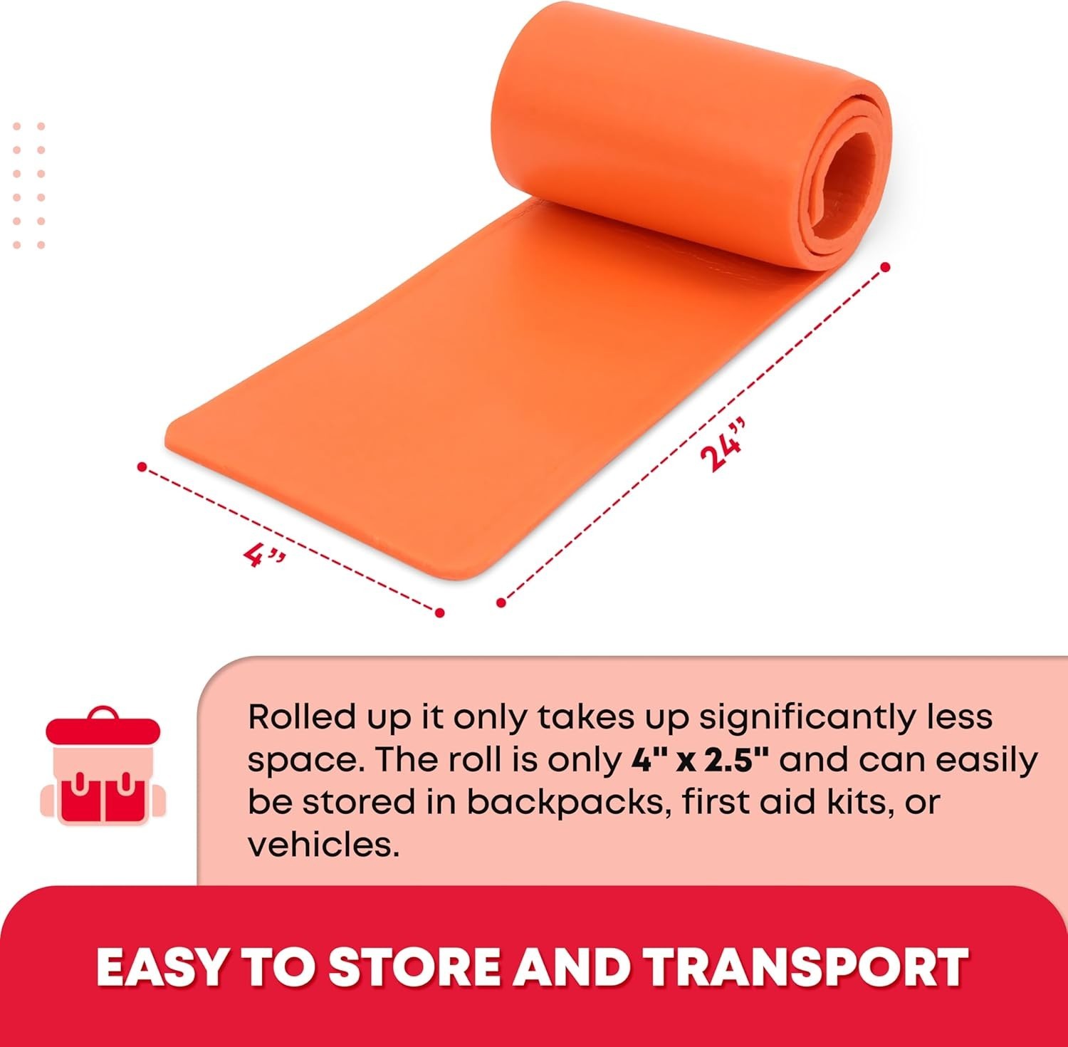 Weatherproof 24” Aluminum Splint – Lightweight Design for Athletes & First Aid