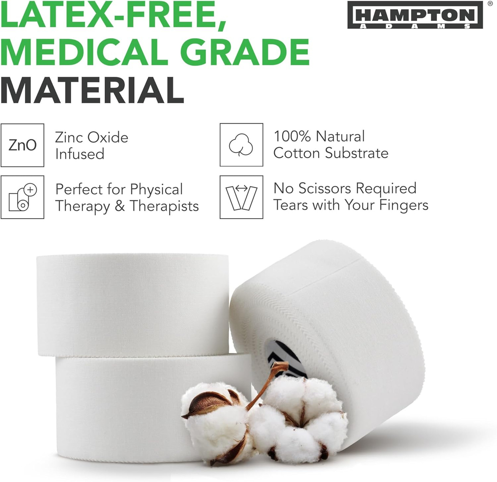 Athletic Tape Multi Pack Cotton Sports Tape 32 Rolls 45 Feet No Residue Hand