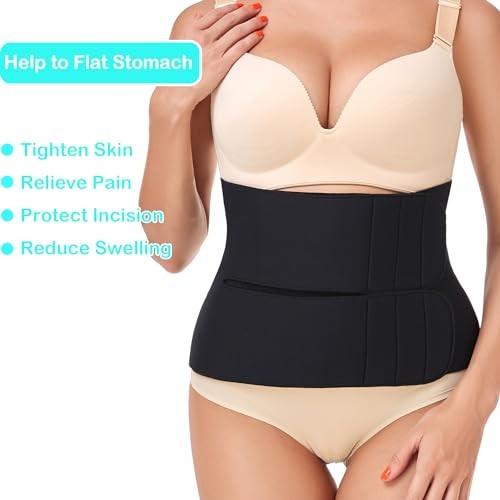 Abdominal Binder Post Surgery Tummy Tuck after Hysterectomy Stomach Waist Large