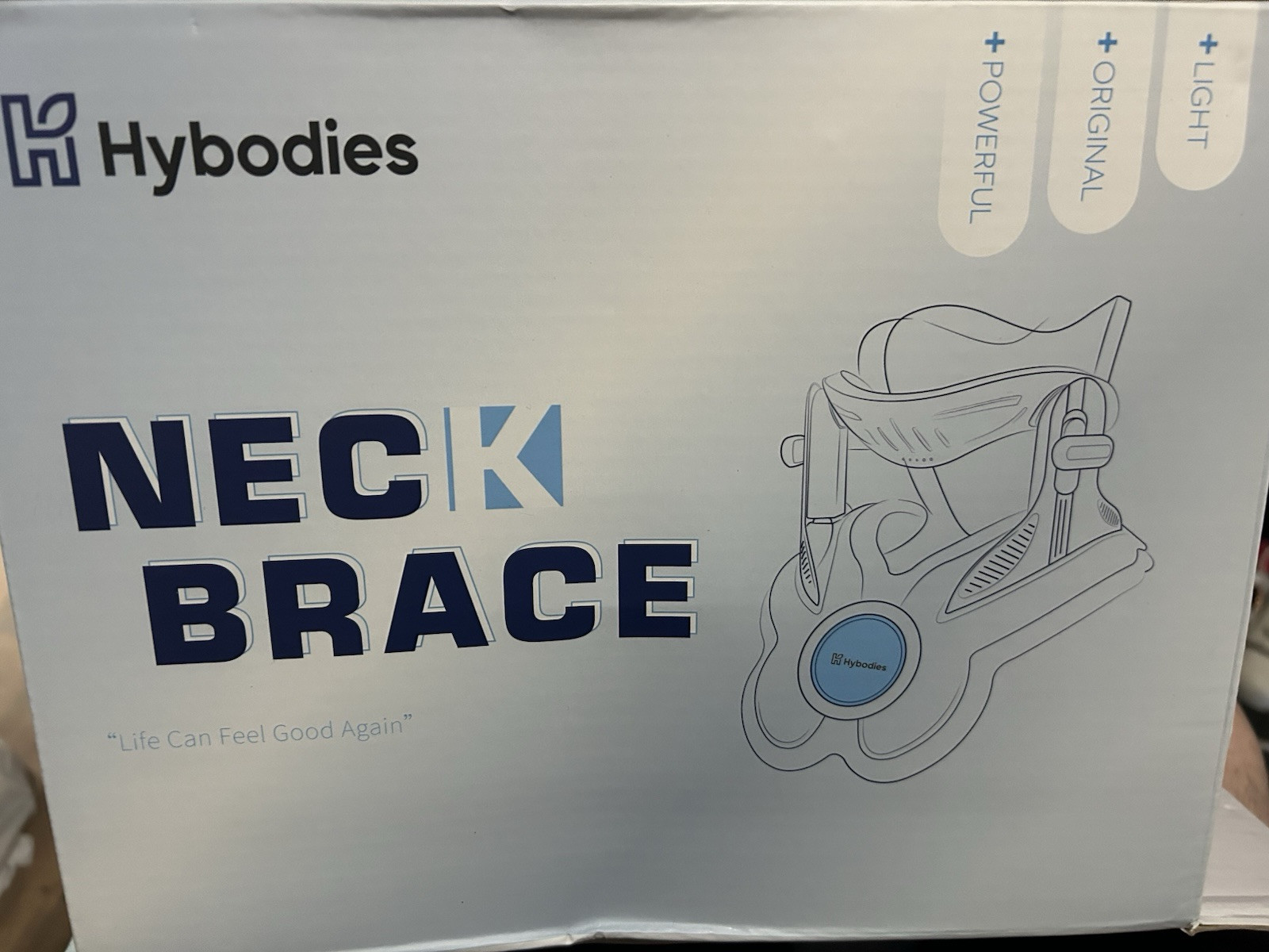 HYBODIES Adjustable Neck Brace / Stretcher for Pain Relief With Electric Pump