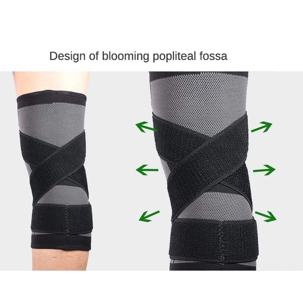 Vitoki Knee Braces for Pain,1 Pack Compression Sleeve L, Gray