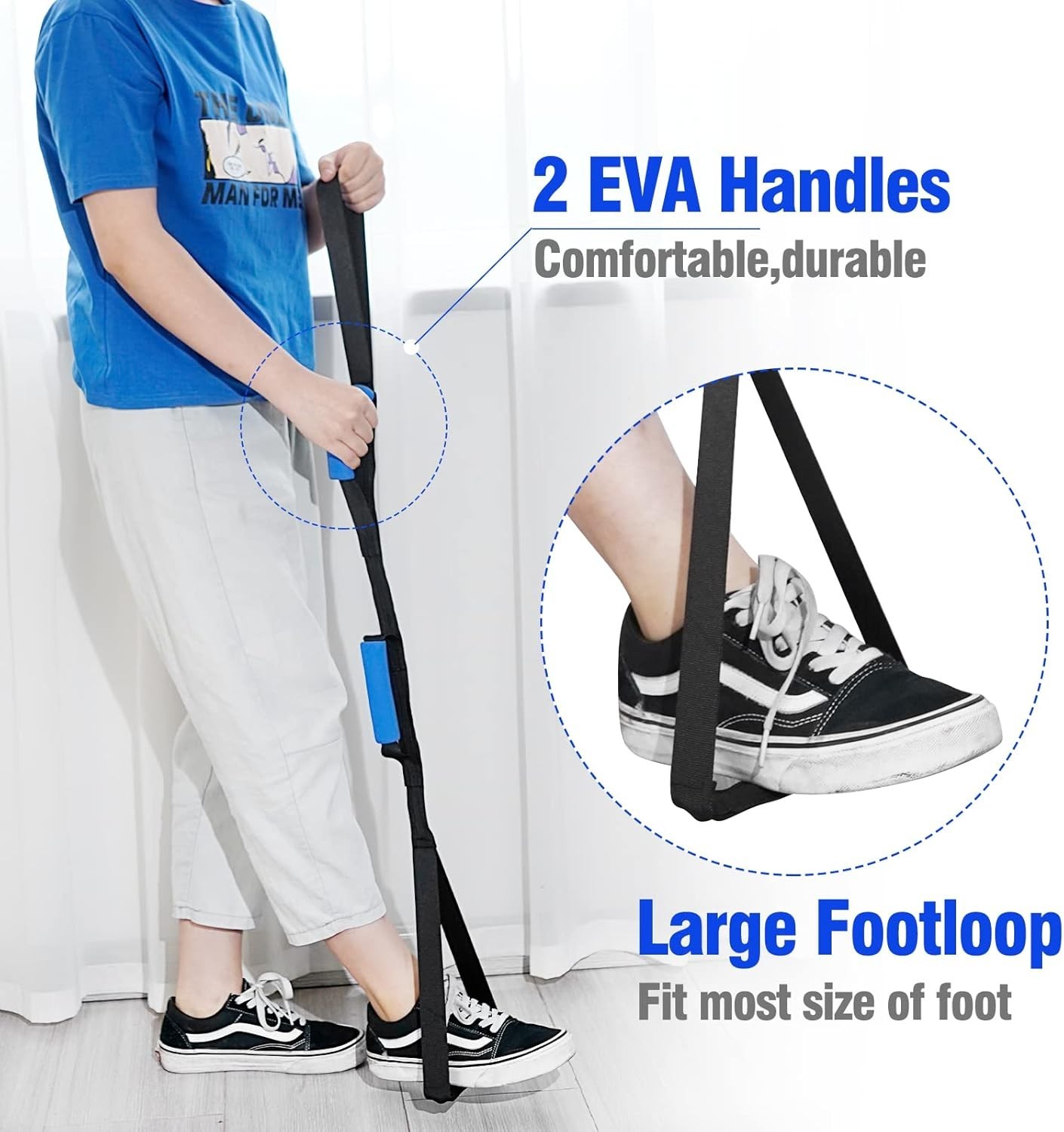 Mobility Enhancer: 42-inch Leg Lifter for Hip and Knee Surgery Recovery