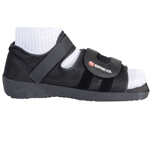 Breg Post-Op Foot Shoe Adult Medium Unisex Black Square Toe Adjustable New NIP