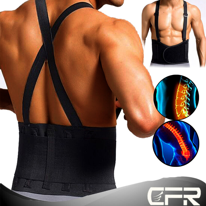 Heavy Duty Weight Lift Lumbar Lower Back Support Waist Belt,Brace Suspender Work