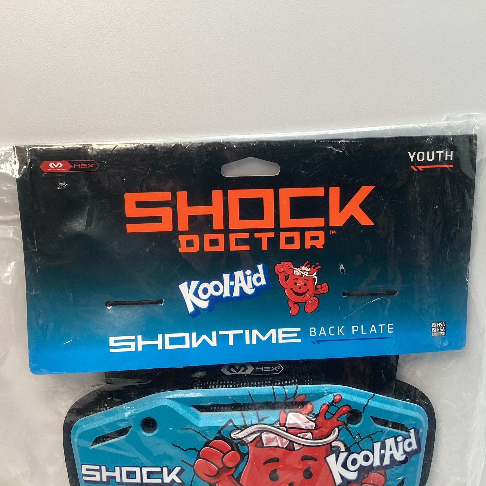 Shock Doctor Showtime Youth Football Back Plate Kool-Aid Man SD32190-60482-OSFM