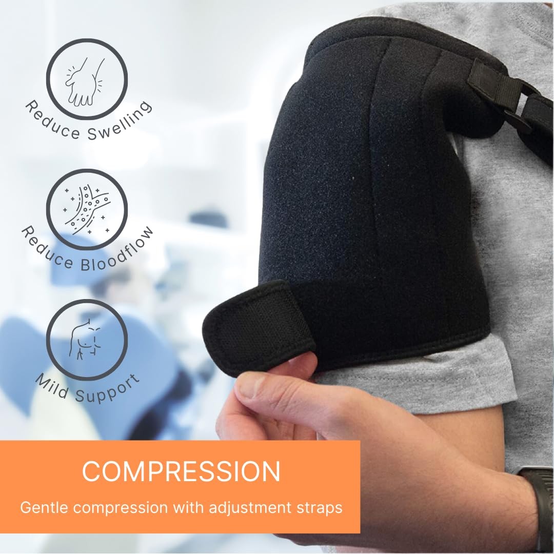 NatraCure Hot & Cold Shoulder Ice Pack Wrap – 1 Count (Pack of 1)