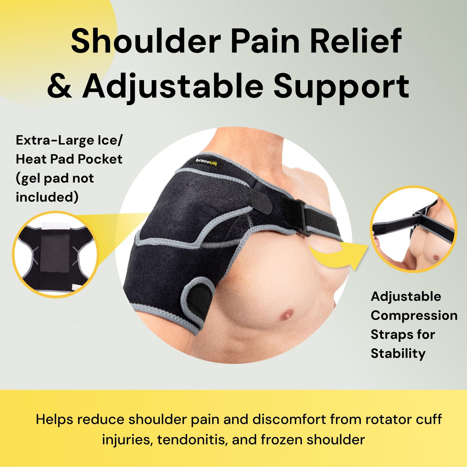 Compression Shoulder Brace Shoulder Support For men And Women Adjustable