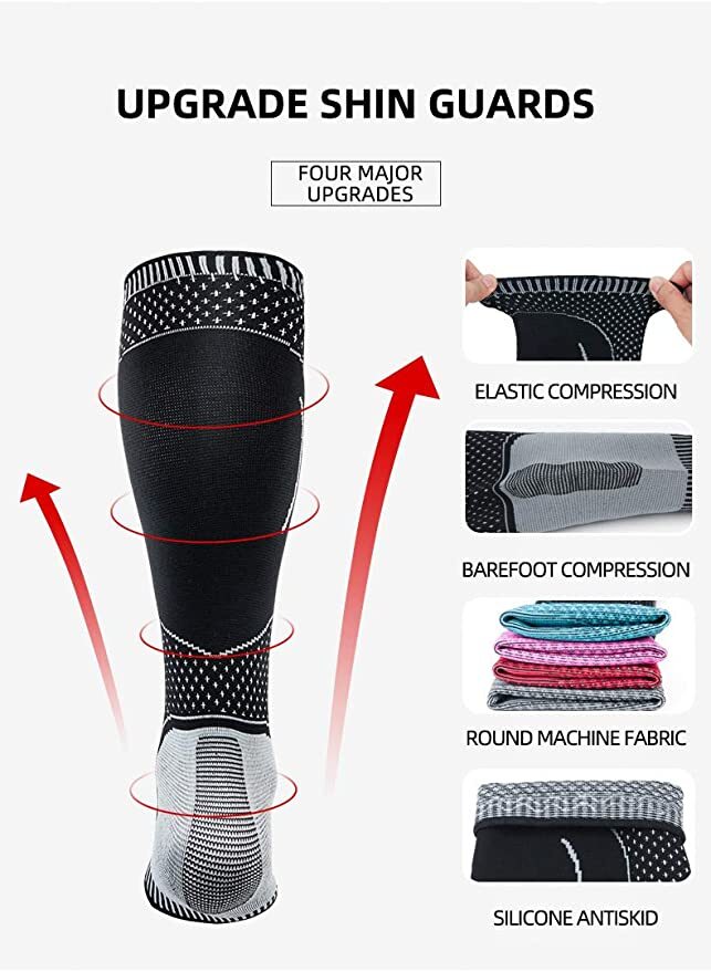 Calf Compression Sleeve Ankle Brace Leg Support Socks Foot Fasciitis Pain Relief