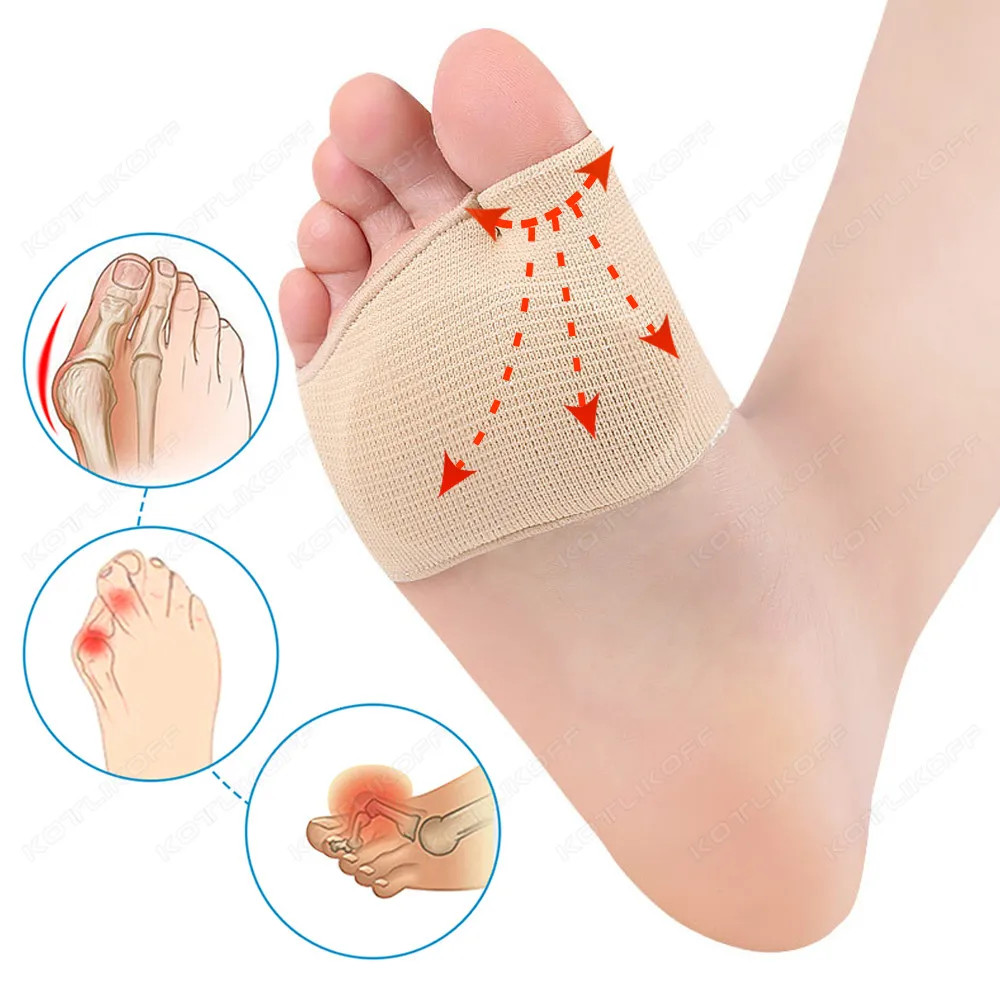Silicone Metatarsal Pads Front Palm Rest Anti Slip Half Size Pad For High Heels