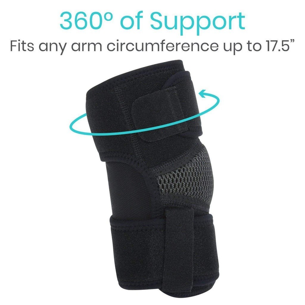 Elbow Brace, Elbow Support, Reversible, Adjustable, 2 Straps