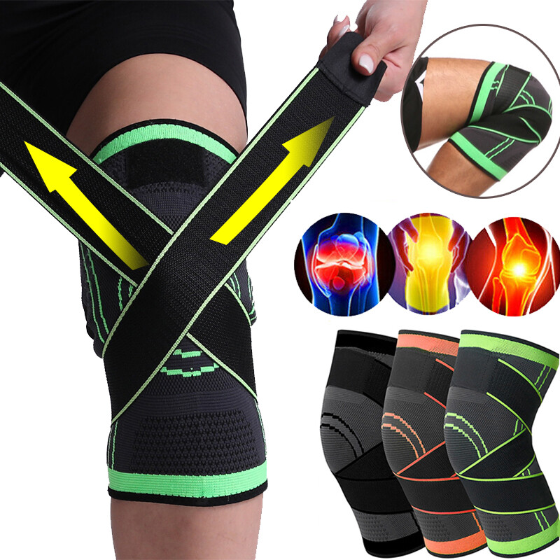 Knee Sleeve Compression Brace Support For Outdoor Sport Joint Pain Relief Strap