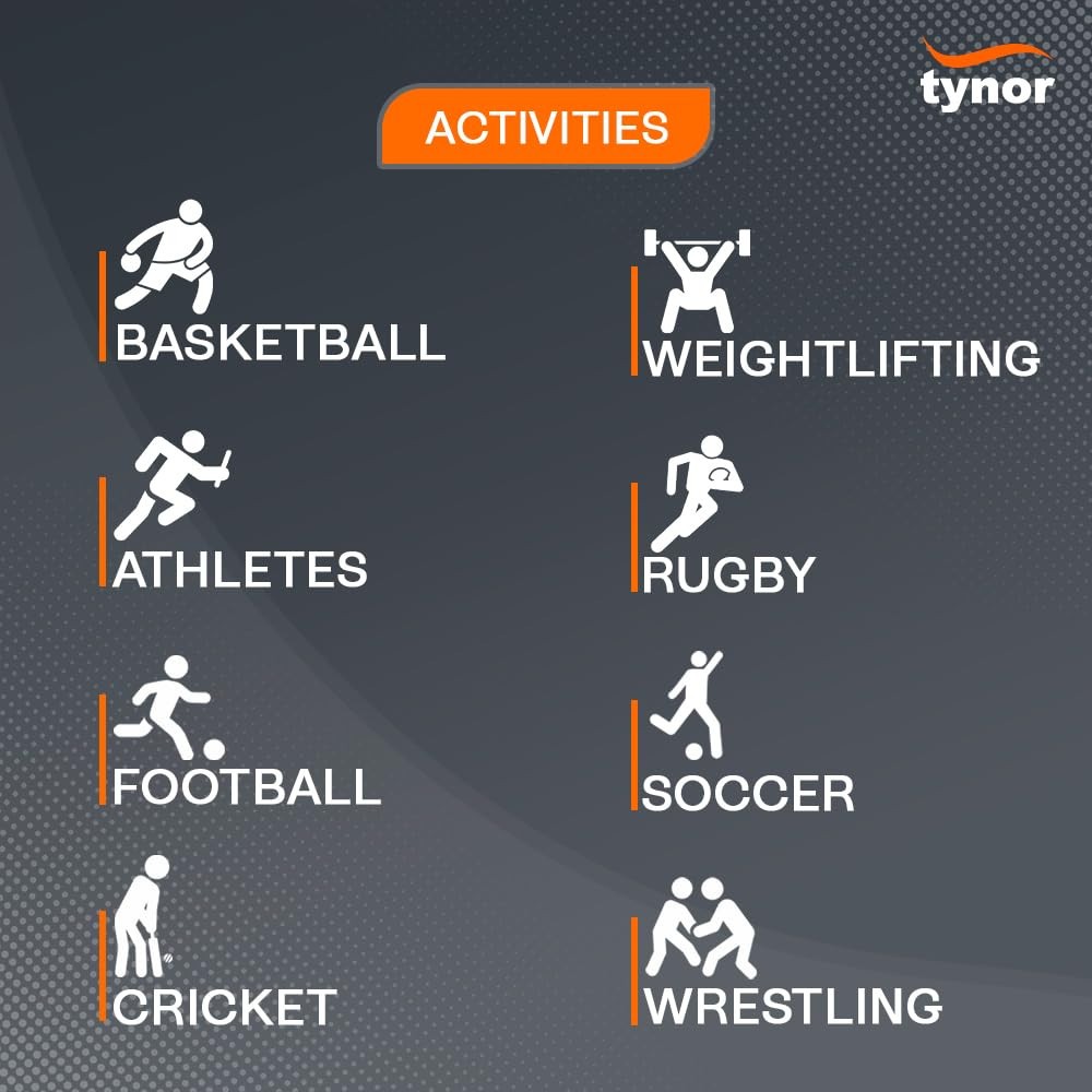 TYNOR Anklet Comfeel Provides Better Compression, Perfect Fitting Black & Orange
