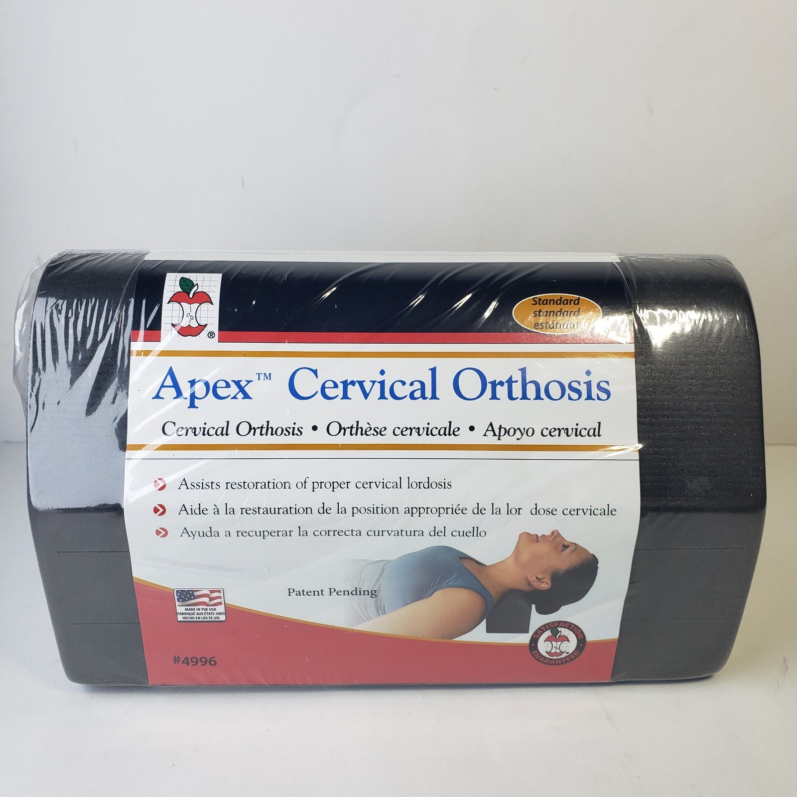 Apex Cervical Orthosis Wedge Cervical Orthosis New Sealed Black #4996