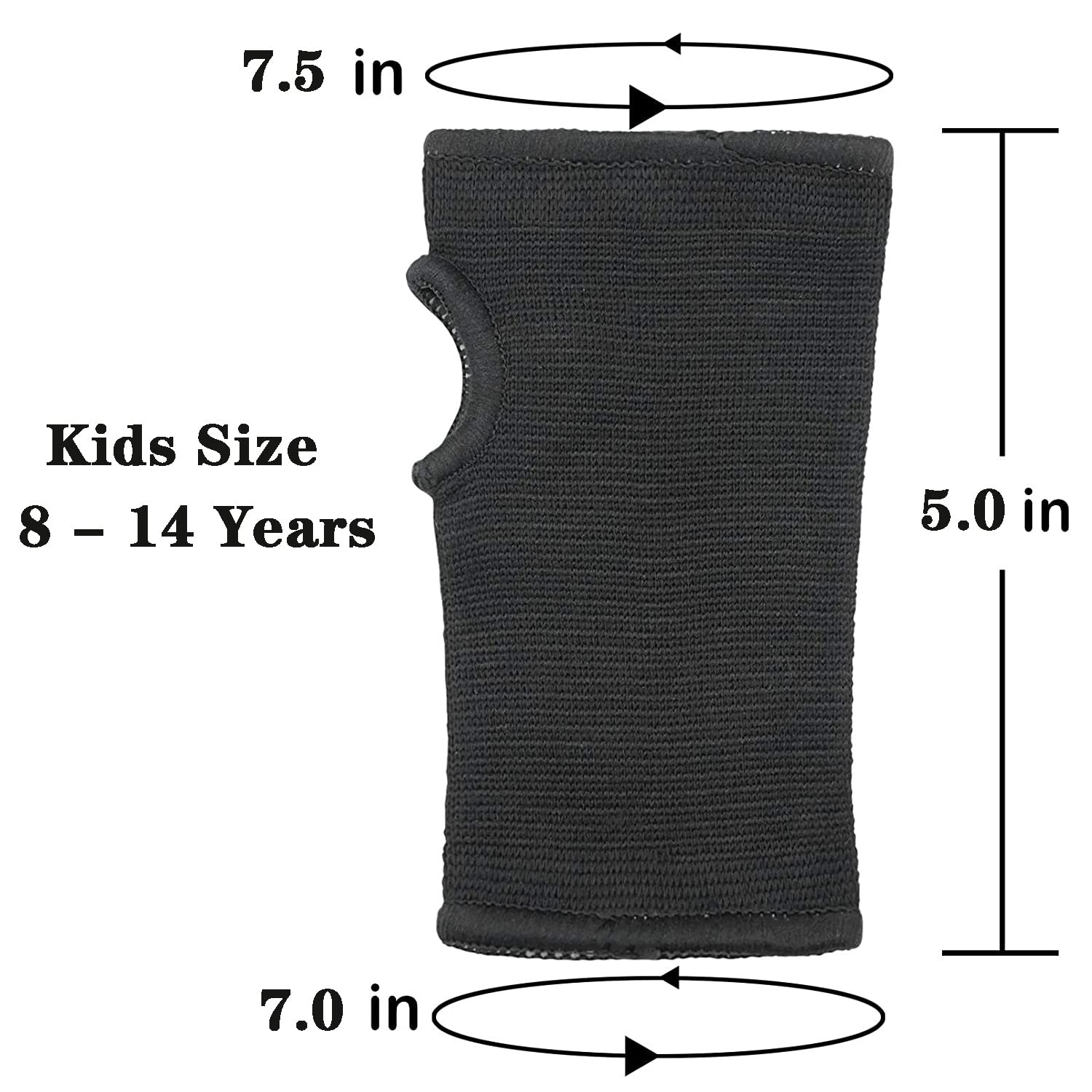 Kids Hand Wrap – Knitted Palm Sleeve Wrist Brace Hand Protection Support for …