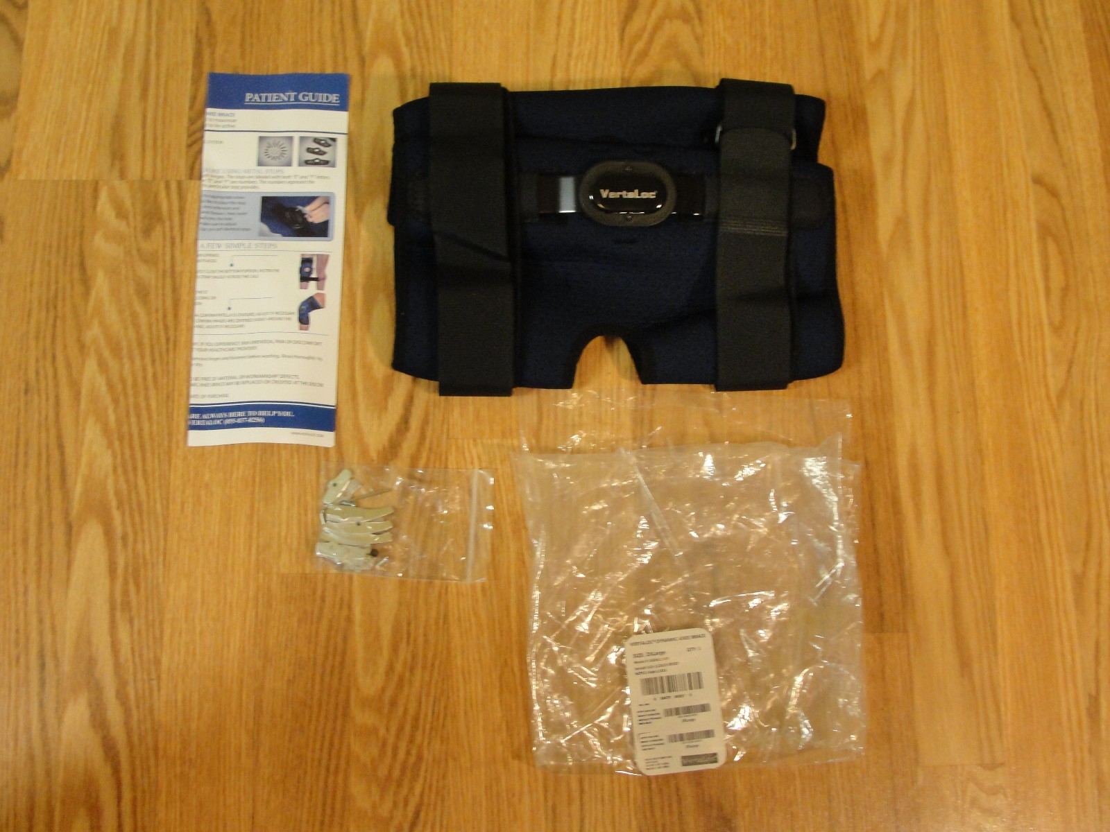 New Vertaloc Dynamic Adjustable Knee Brace Size 2XL Blue