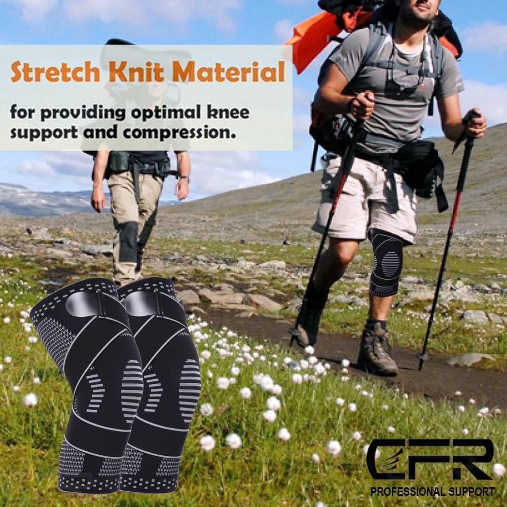 Knee Support Brace Copper Compression Sport Joint Pain Arthritis Relief Sleeves