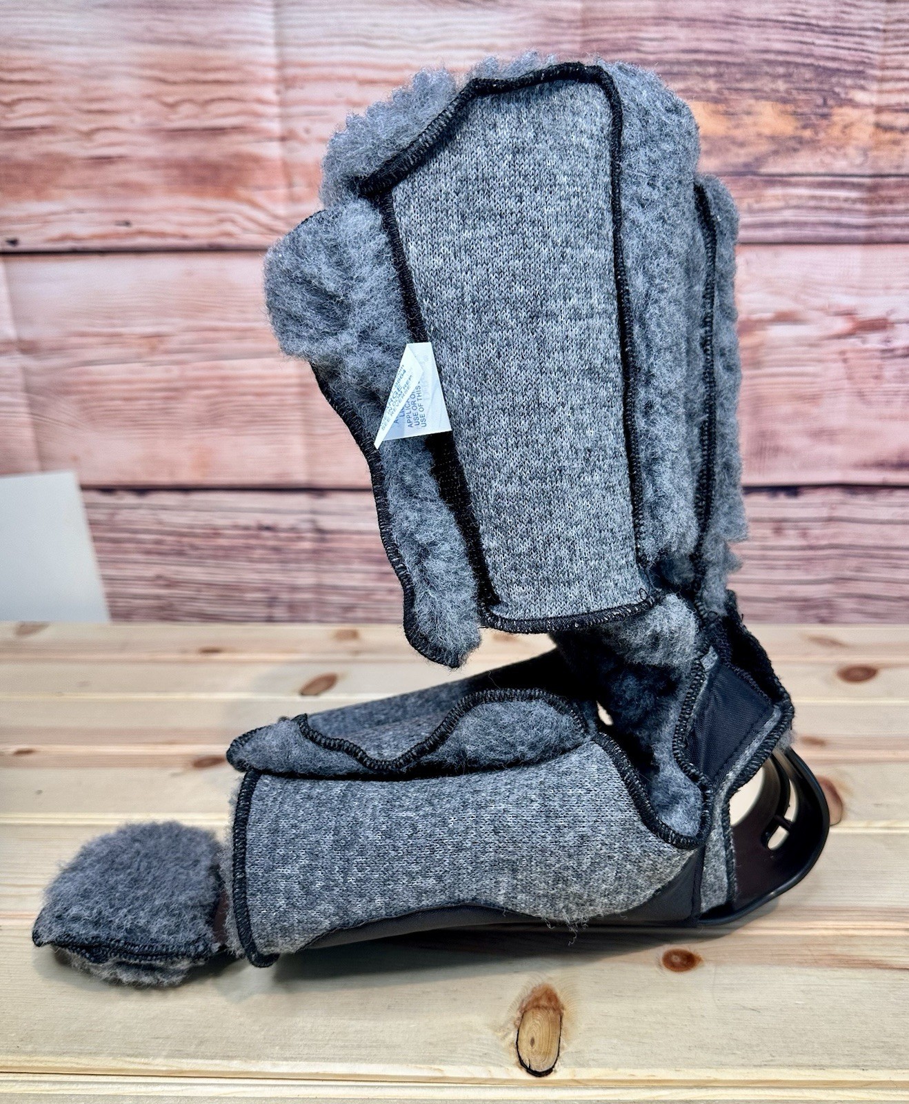DeRoyal Fleece Ankle Contracture Boot Size L Foot Drop and Heel Protection 4307D