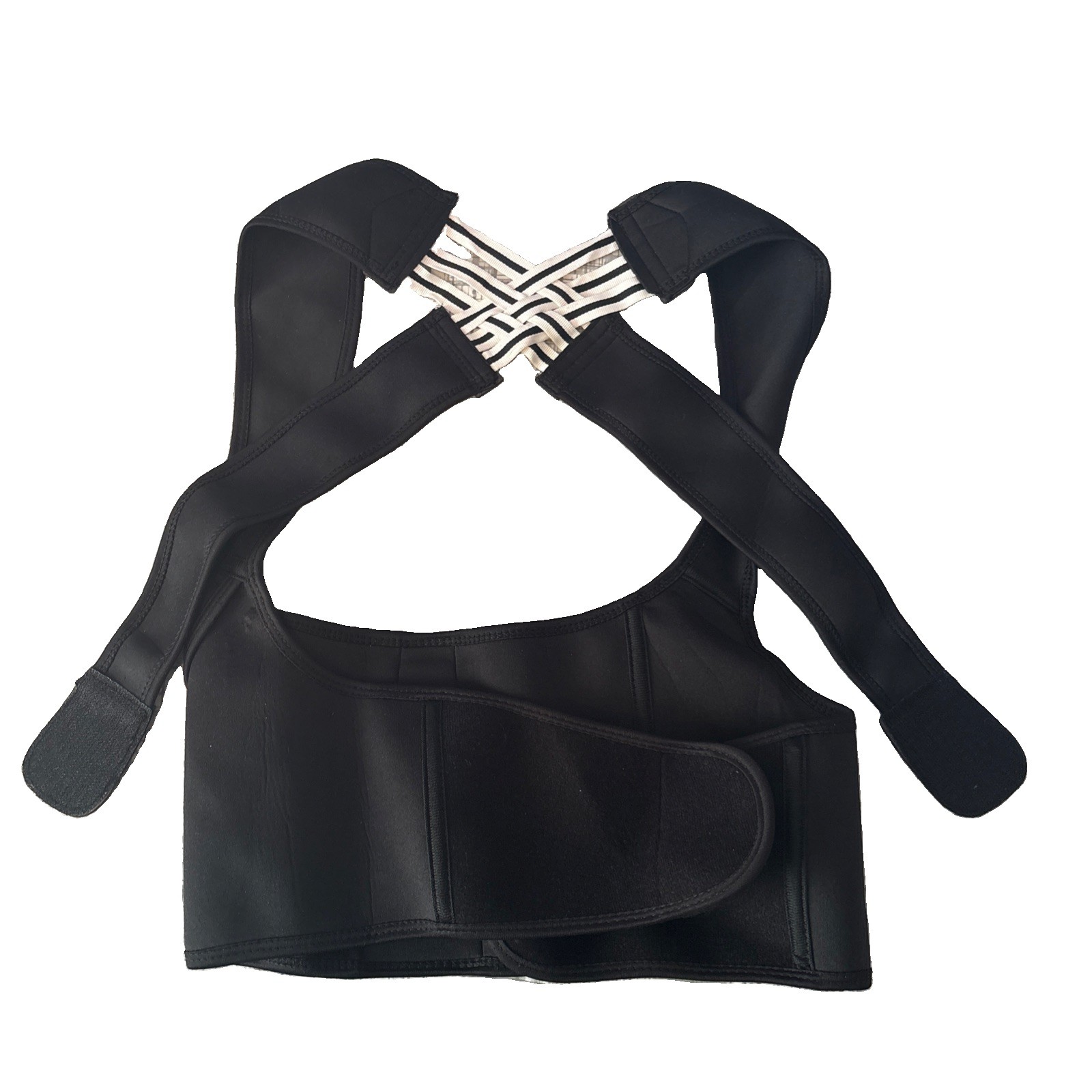 Black Neoprene Adjustable Posture Corrector Back Shoulder Support Adult