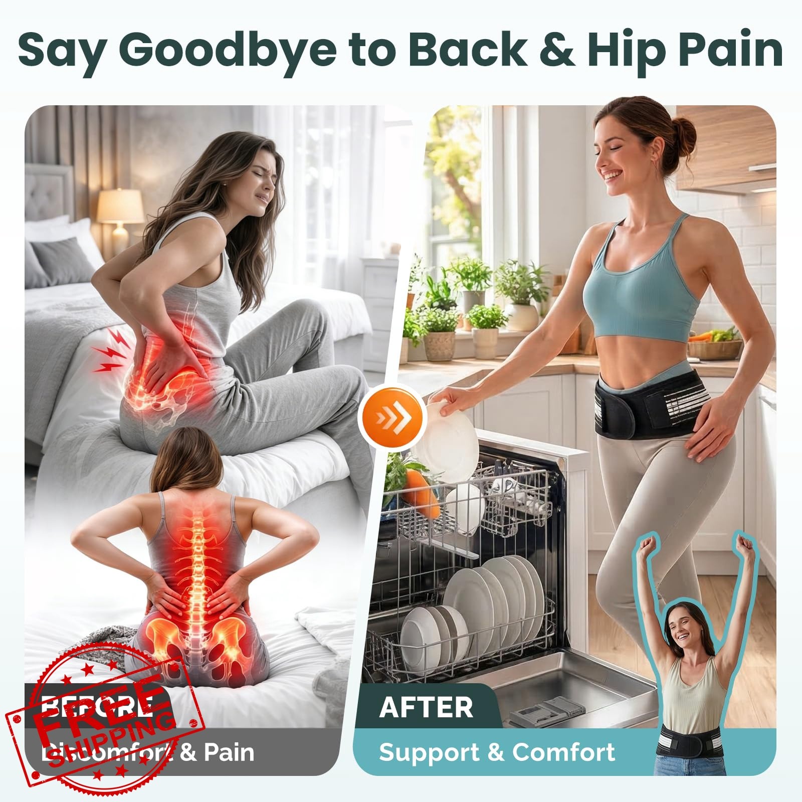 Tovrinala SI Joint Belt PLUS Back Support