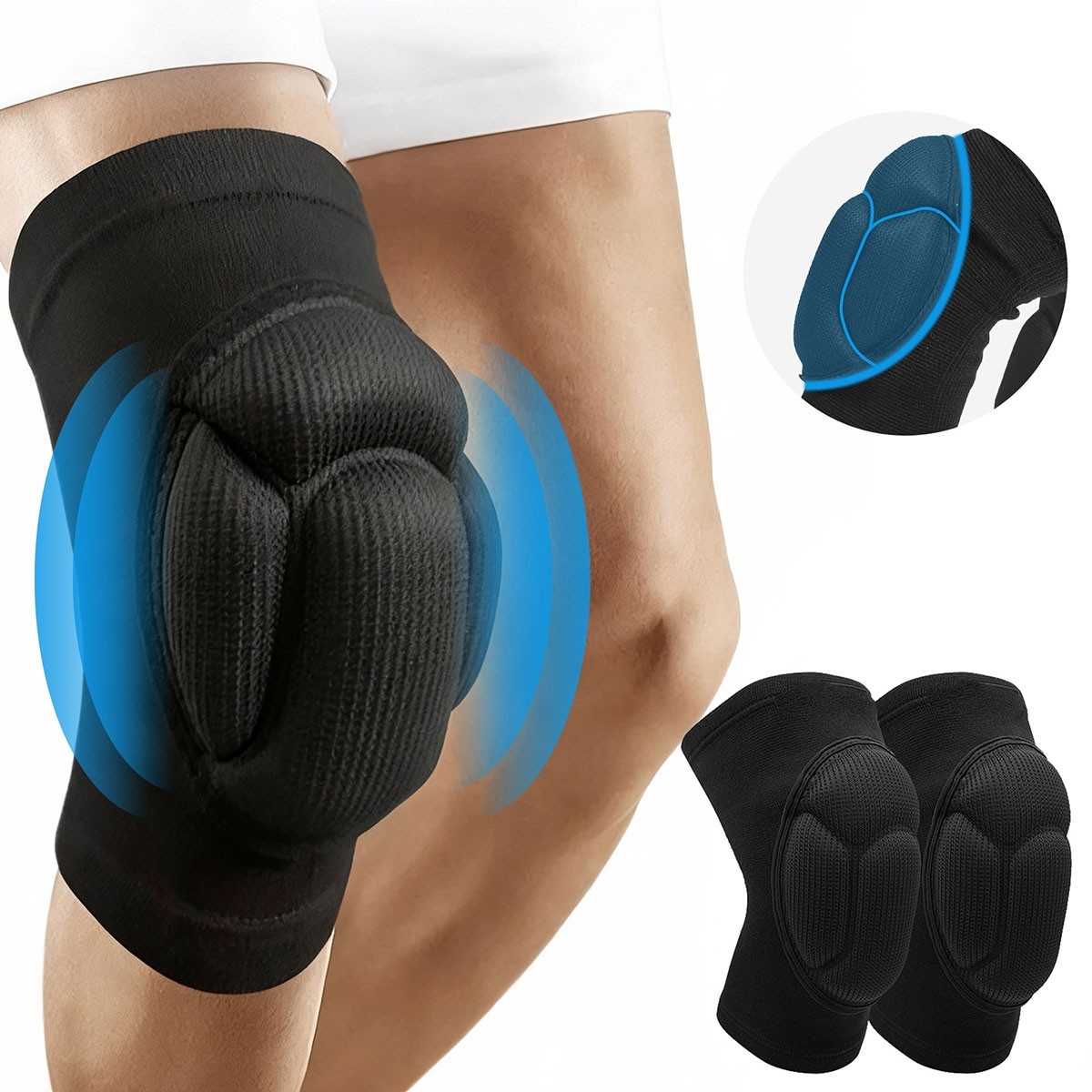 Adjustable Knee Pads Leg Protectors Protective Gear for Sports Work Flooring