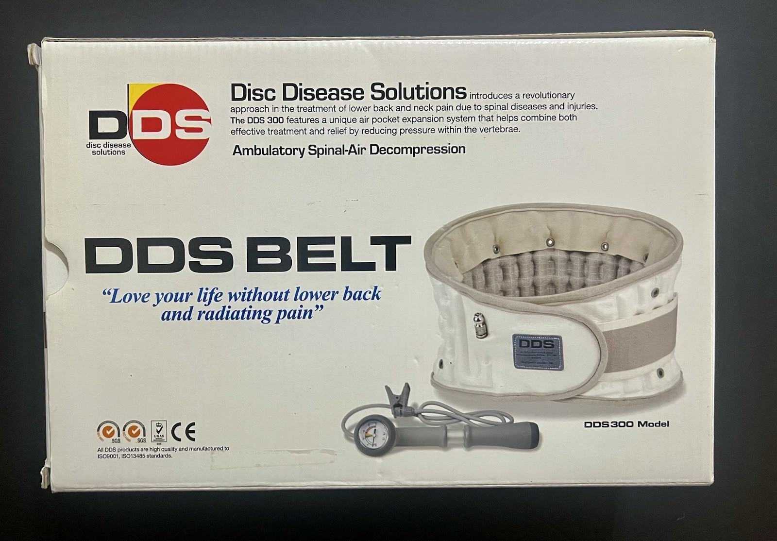 DDS, Inc. 300 Back Decompression Belt Pneumatic Lumbar Decompression Belt (M)