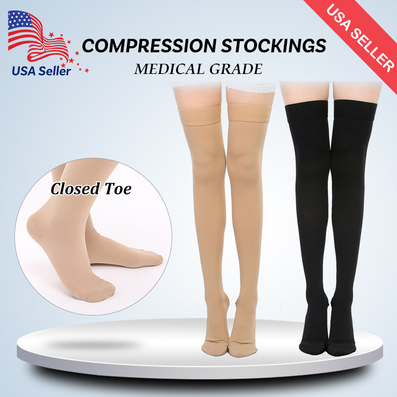 Medical Compression Stockings Support Hose Socks Varicose Veins Edema Women Men