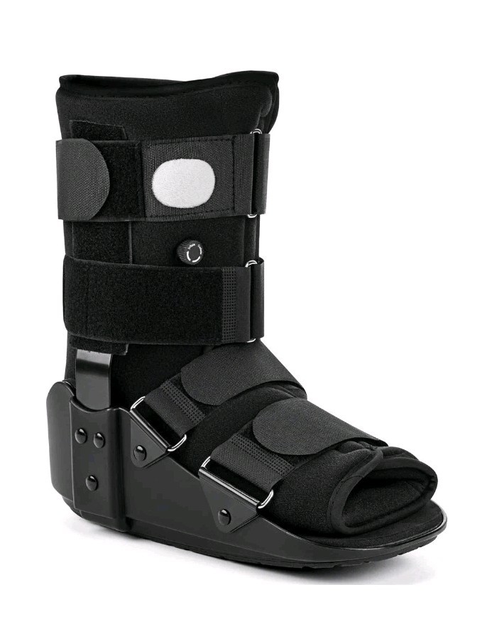 Advanced Walking Boot for Ankle Injuries Adjustable Air Splint Small Black