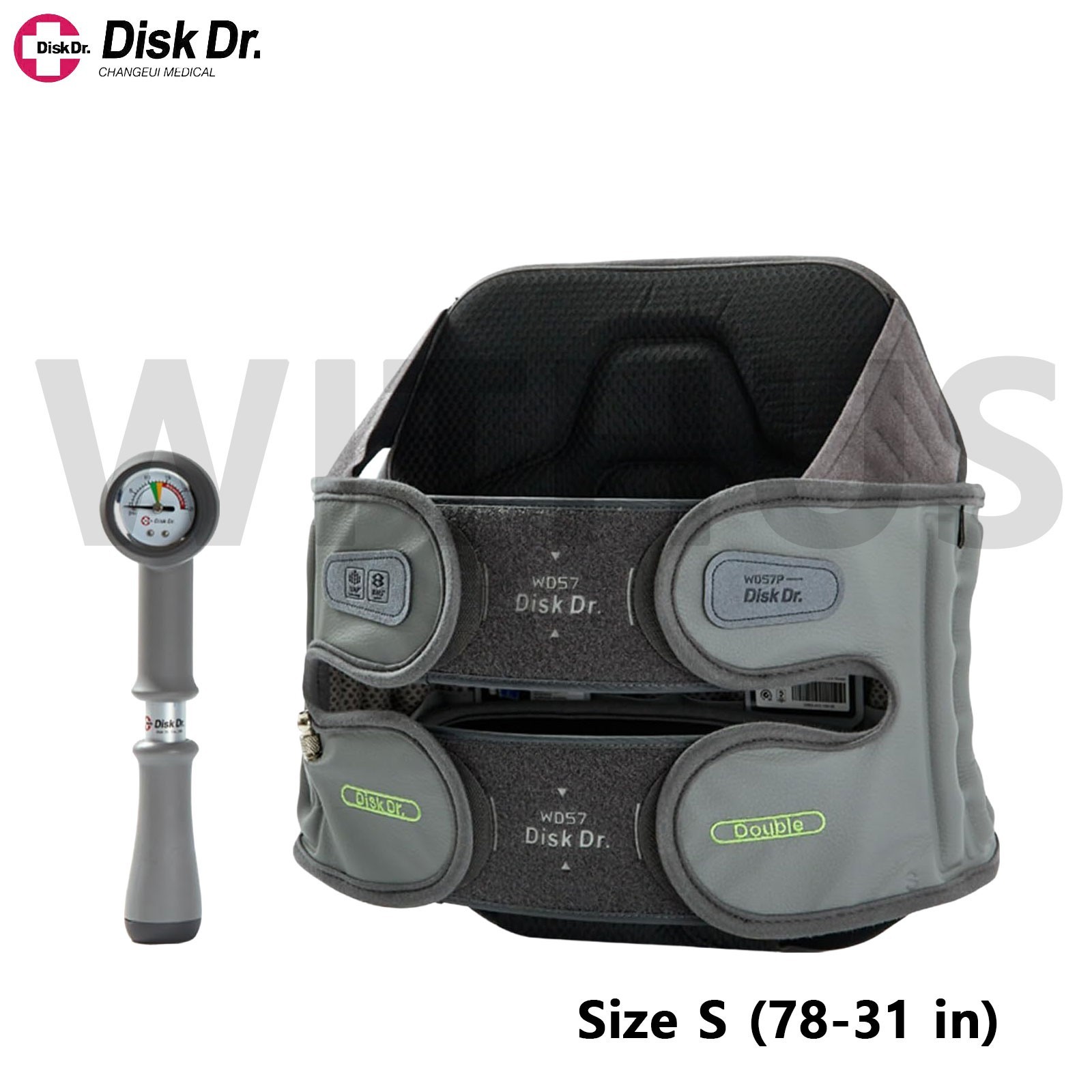Disk Dr. WD57P Lumbar Waist Air Decompression Traction Inflatable Belt Brace=