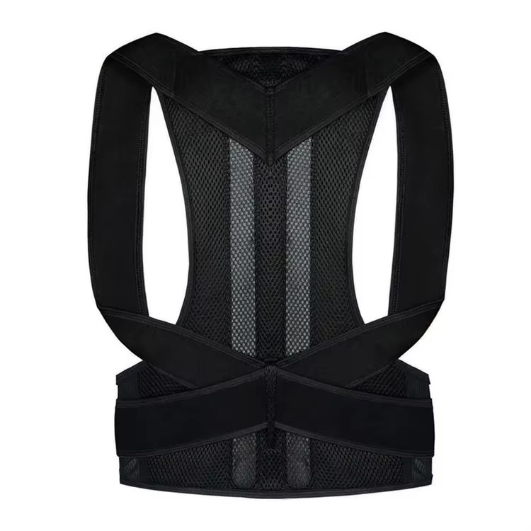 Adjustable Back Support Belt Breathable Shoulder Strap Posture Support S-XXXL