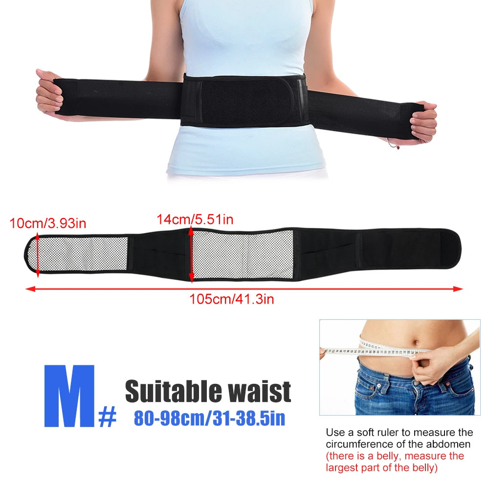 Magnetic Lumbar Support Belt – Adjustable Back Brace for Pain Relief