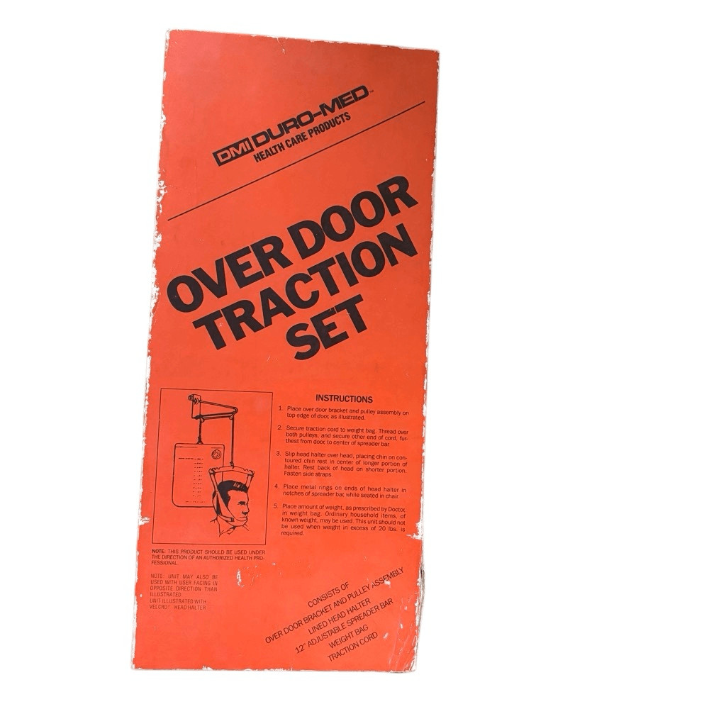 Vintage DMI Duro-Med Over Door Cervical Traction Set Complete New Open Box