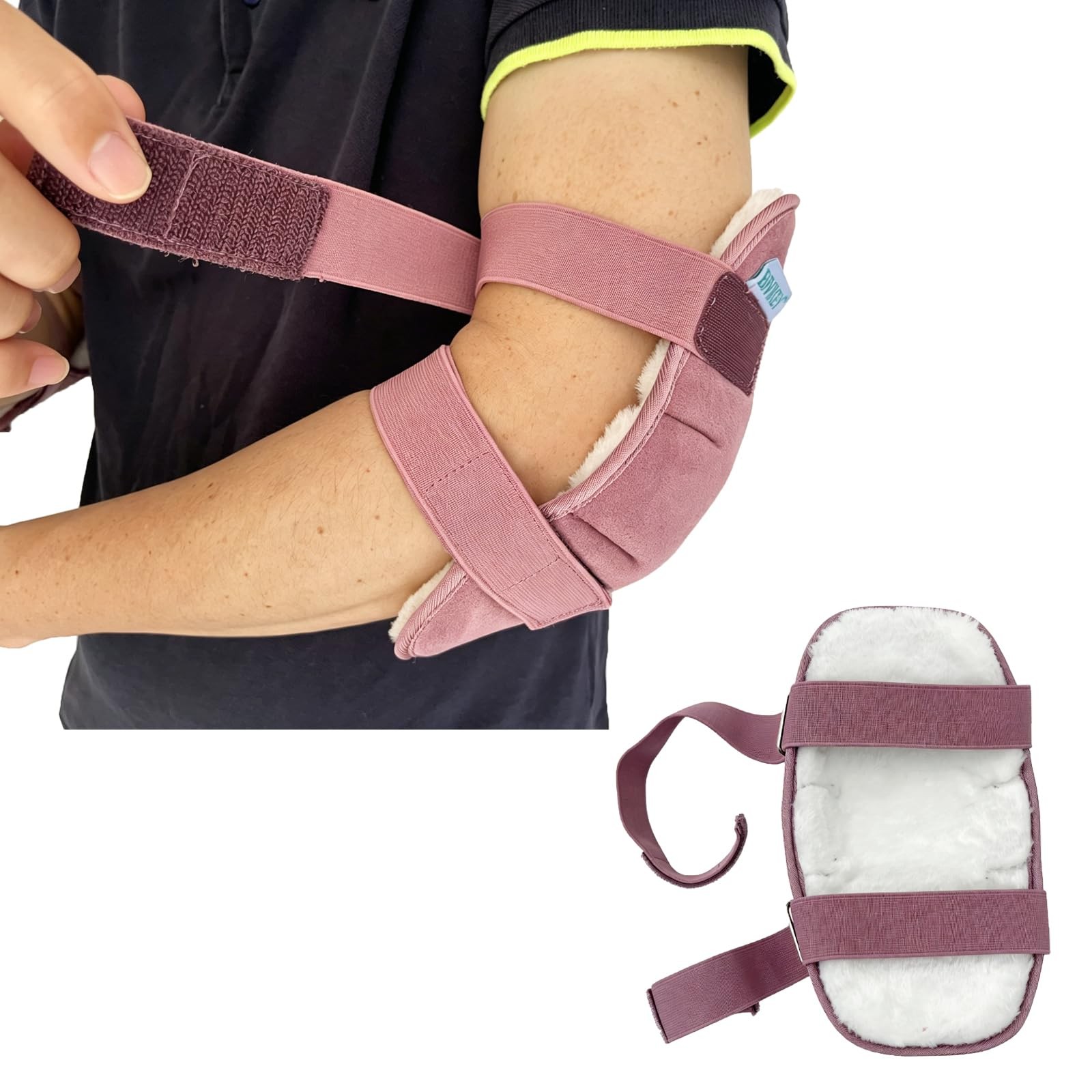 1 Pcs Plush Elbow Pressure Sores Protector Elbow Pads Cushion Adjustable Suit…