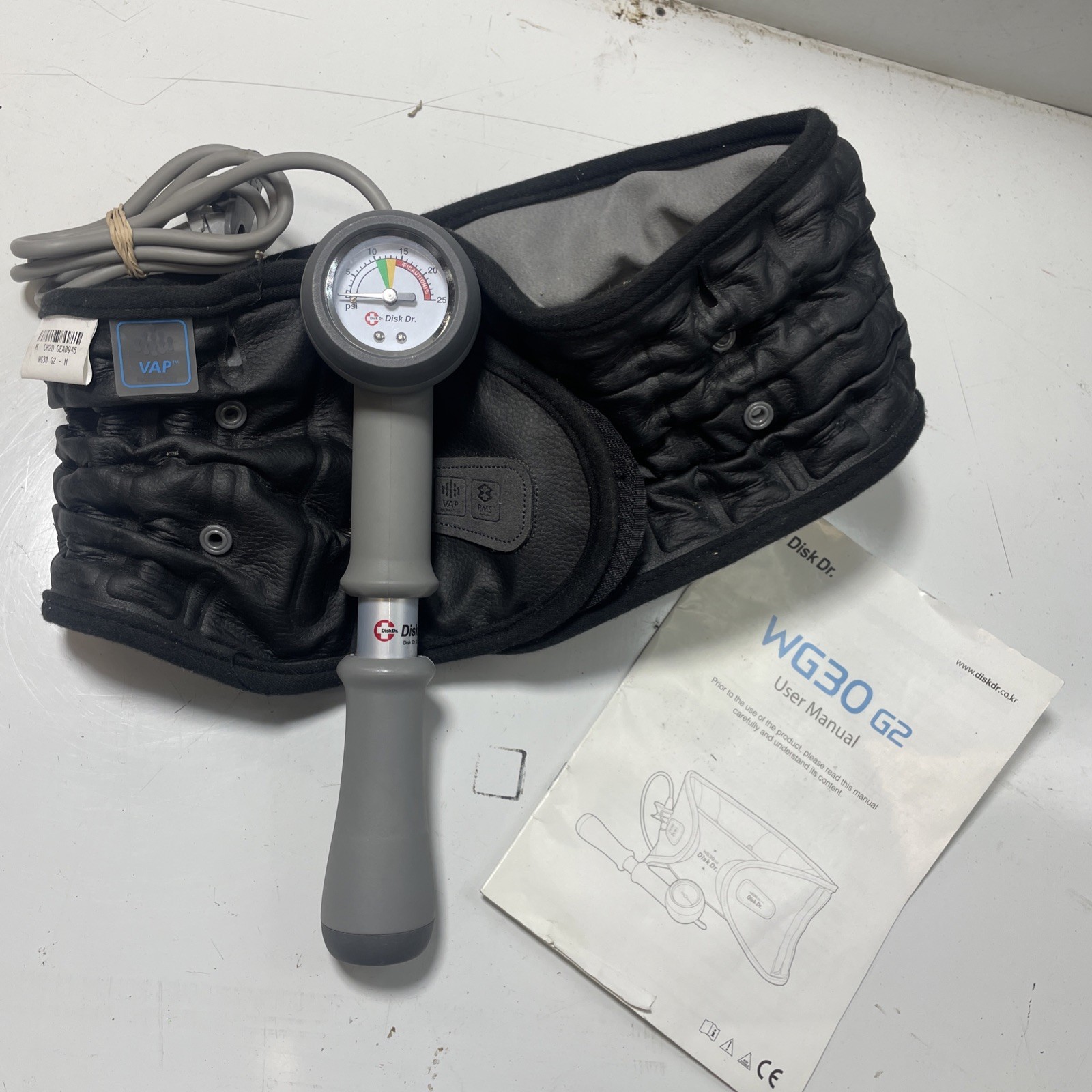 Dr. Disk WG30 G2 Waist Pain Treatment Traction Belt Size check photos